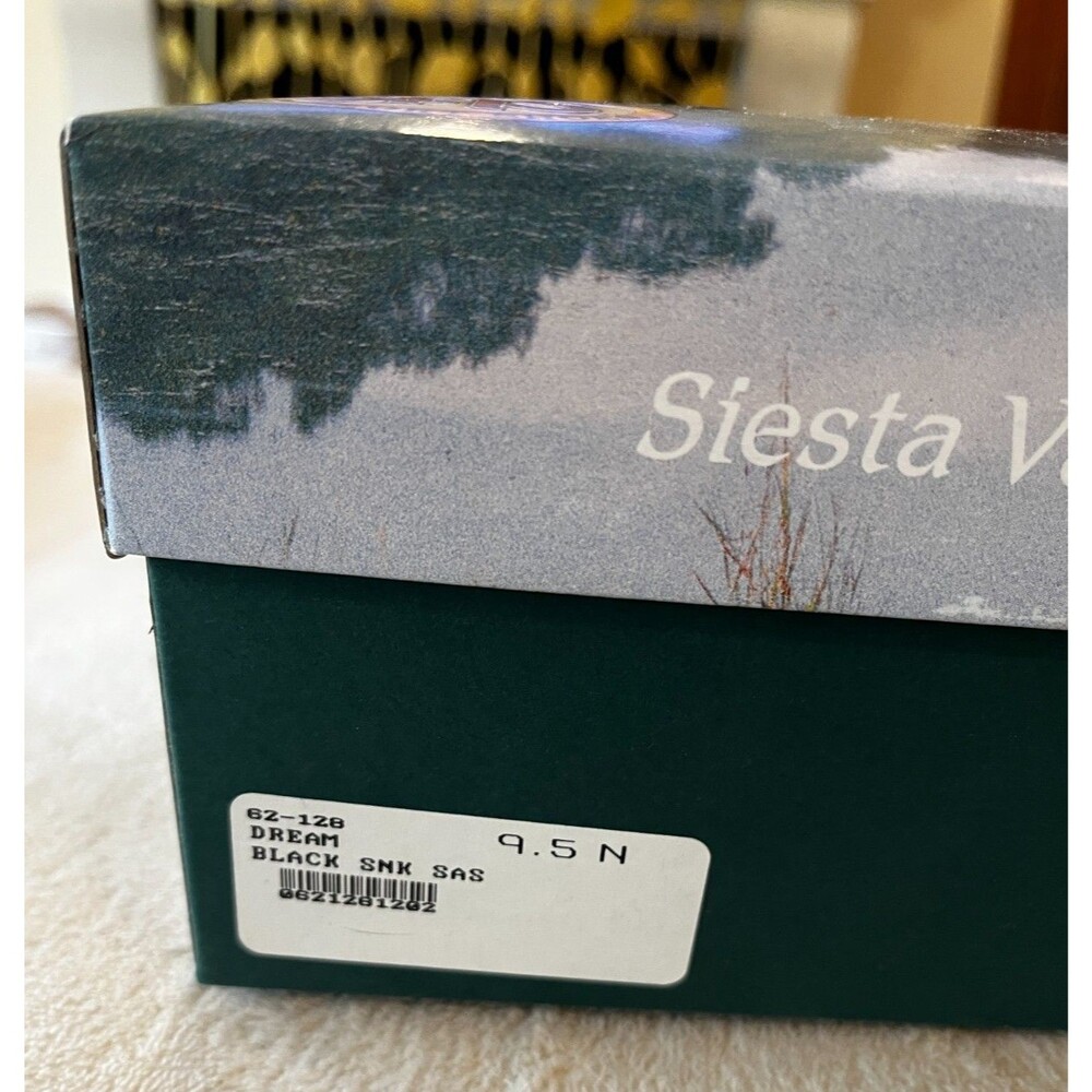 SAS Dream Comfort Loafers Shoes Size 9.5 N Narrow $157 Black Snake NEW in Box - Picture 15 of 16